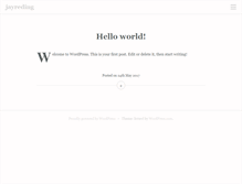 Tablet Screenshot of jayreding.com